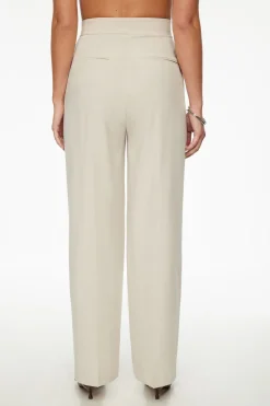Pants | Wide Leg Pants-Dynamite Pleated Wide Leg Pants Brown