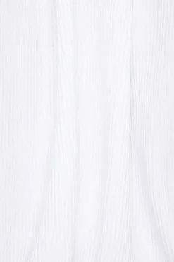 Tees & Tanks | Tees & Tanks-Dynamite Plissé High Neck Top White