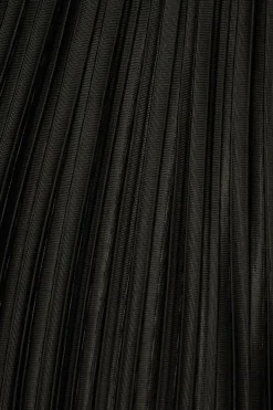 Pants | Wide Leg Pants-Dynamite Plissé Knit Wide Leg Pants Black