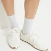 Socks & Tights-Dynamite Pointelle Crew Socks Gray