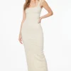 Dresses & Jumpsuits | Midi & Maxi Dresses-Dynamite Pointelle Textured Maxi Dress Brown