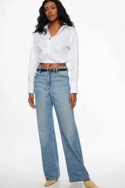 Blouses & Tops | Blouses & Tops-Dynamite Poplin Bubble Shirt White