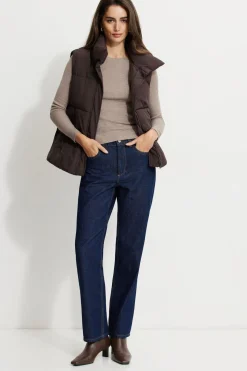 Coats & Jackets | Classic Coats-Dynamite Quilted Puffer Vest Brown