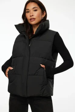 Coats & Jackets | Classic Coats-Dynamite Quilted Puffer Vest Black