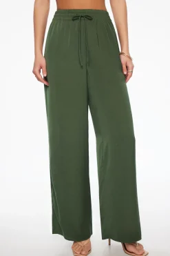 Pants | Matching Sets-Dynamite Rafaelle Wide Leg Pants Green