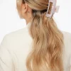 Hair Accessories-Dynamite Rectangle Claw Clip Pink