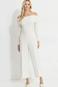 Pants | Straight Leg Pants-Dynamite Relaxed Ankle Pants Beige