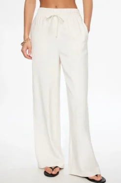 Pants | Wide Leg Pants-Dynamite Relaxed Fit Drawstring Pants White