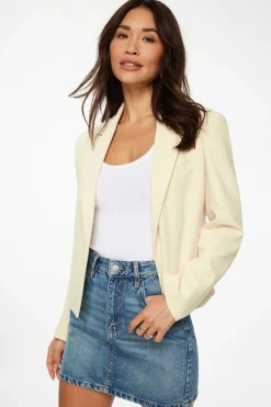 Blazers & Vests-Dynamite Relaxed Open Blazer Brown