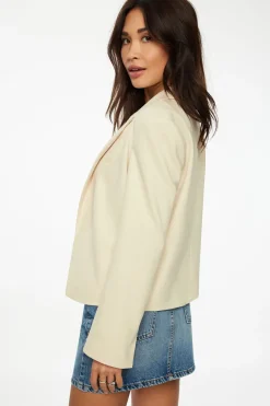 Blazers & Vests-Dynamite Relaxed Open Blazer Brown