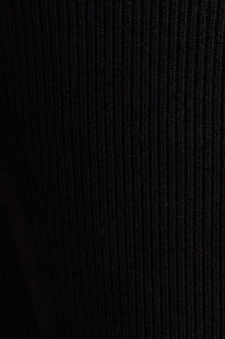Sweaters & Cardigans | Sweaters-Dynamite Ribbed Corset Top Black