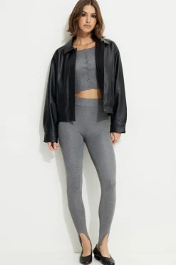 Sweaters & Cardigans | Online Exclusives-Dynamite Ribbed Crewneck Cardigan Gray