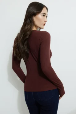 Sweaters & Cardigans | Tees & Tanks-Dynamite Ribbed Flyaway Cardigan Burgundy