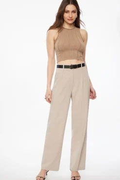 Sweaters & Cardigans | Sweaters-Dynamite Ribbed Muscle Tank Top Brown