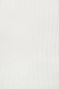 Sweaters & Cardigans | Sweaters-Dynamite Ribbed Square Neck Tank Top White