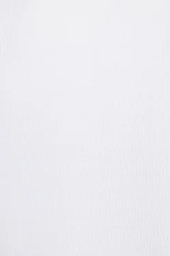Tees & Tanks | Tees & Tanks-Dynamite Ribbed U-Neck Long Sleeve T Shirt White