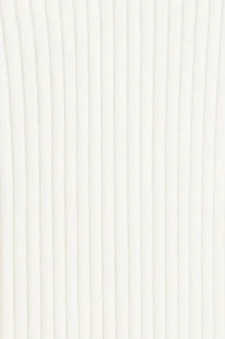 Sweaters & Cardigans | Sweaters-Dynamite Ribbed V-Neck Sweater White