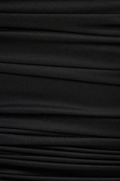 Tees & Tanks | Tees & Tanks-Dynamite Rosalina Shirred Tube Top Black