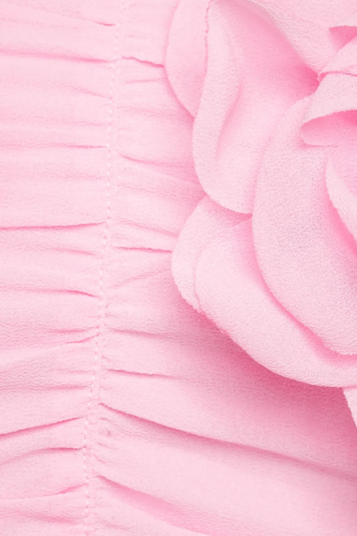 Blouses & Tops | Blouses & Tops-Dynamite Ruched Crop Top With Rosette Pink
