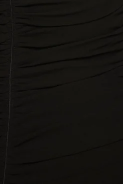 Dresses & Jumpsuits | Mini Dresses-Dynamite Ruched Mini Dress With Rosette Black