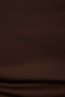 Tees & Tanks | Tees & Tanks-Dynamite Ruched Tube Top Brown