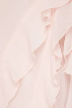 Dresses & Jumpsuits | Online Exclusives-Dynamite Ruffled Chiffon Maxi Dress Pink