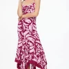 Dresses & Jumpsuits | Midi & Maxi Dresses-Dynamite Ruffled Maxi Linen Dress Pink