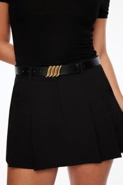 Belts-Dynamite 90's Winged Buckle Belt Black
