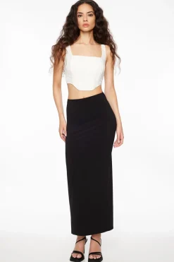 Blouses & Tops | Blouses & Tops-Dynamite Saige Lace Square Neck Corset Top White