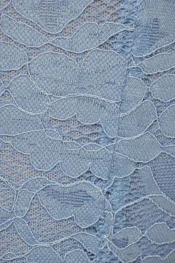 Blouses & Tops | Blouses & Tops-Dynamite Saige Lace Square Neck Corset Top Blue