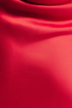 Dresses & Jumpsuits | Bestsellers-Dynamite Satin Slip Maxi Dress Red