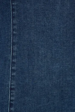 Jeans & Denim | Dresses & Jumpsuits-Dynamite Scoop Neck Denim Mini Dress Blue