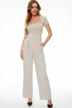 Tees & Tanks | Tees & Tanks-Dynamite Sculpt Bolero Bodysuit Gray