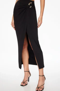 Skirts & Skorts | Skirts-Dynamite Sculpt Hardware Maxi Skirt Black