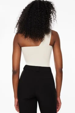 Tees & Tanks | Bodysuits-Dynamite Sculpt One Shoulder Bodysuit Brown
