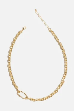 Necklaces-Dynamite Sculptural Wave Pendant Yellow