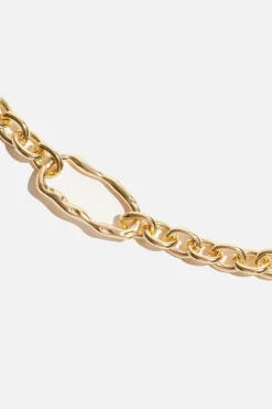 Necklaces-Dynamite Sculptural Wave Pendant Yellow