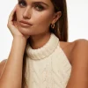Earrings-Dynamite Seamless Mini Hoop Earrings Yellow