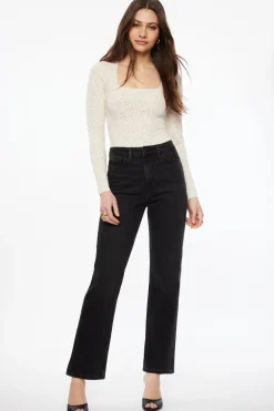 Tees & Tanks | Tees & Tanks-Dynamite Semi Sheer Burnout Bodysuit Brown