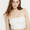 Tees & Tanks | Online Exclusives-Dynamite Sequin Tank Top White
