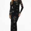 Dresses & Jumpsuits | Midi & Maxi Dresses-Dynamite Serene Shirred Maxi Dress Black