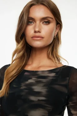 Dresses & Jumpsuits | Midi & Maxi Dresses-Dynamite Serene Shirred Maxi Dress Black