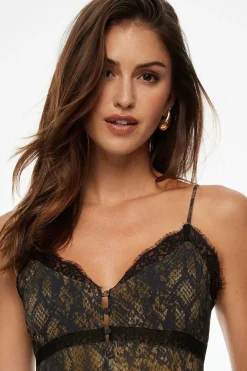 Blouses & Tops | Blouses & Tops-Dynamite Sheer Flyaway Maxi Cami Brown