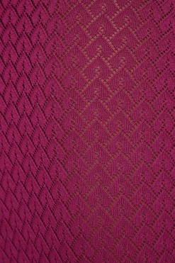 Dresses & Jumpsuits | Midi & Maxi Dresses-Dynamite Sheer Keyhole Pointelle Maxi Dress Pink