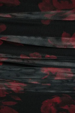 Tees & Tanks | Online Exclusives-Dynamite Shirred Mesh Tube Top Black
