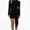 Dresses & Jumpsuits | Mini Dresses-Dynamite Side Tie Mini Dress Black
