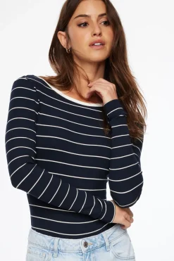 Tees & Tanks | Tees & Tanks-Dynamite Skye Long Sleeve Open Back Bodysuit
