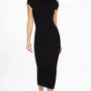 Dresses & Jumpsuits | Midi & Maxi Dresses-Dynamite Skye Open Back Midi Dress Black