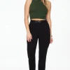 Pants | Slim Leg Pants-Dynamite Slim Cuffed Pants Black