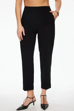 Pants | Slim Leg Pants-Dynamite Slim Cuffed Pants Black